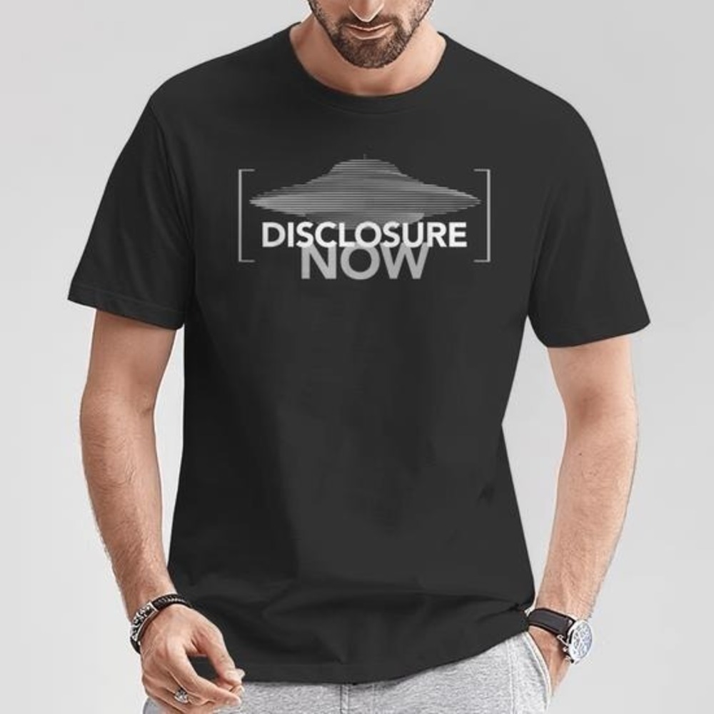 Disclosure Now UFO Alien Galactic Federation Retro EDM Fan T-Shirt